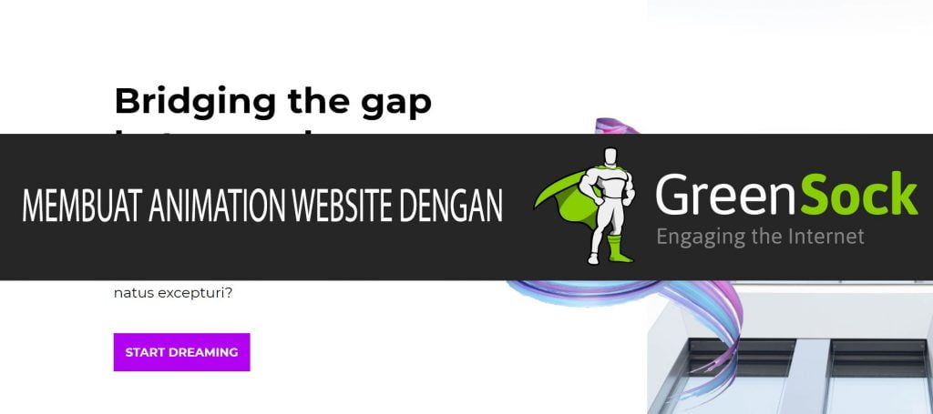 membuat animation website dengan gsap