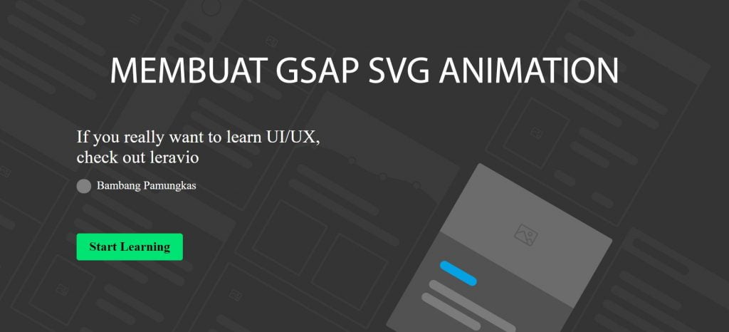 membuat gsap svg animation