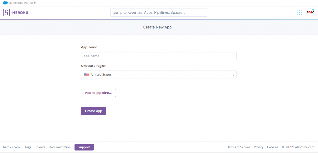 create new heroku apps
