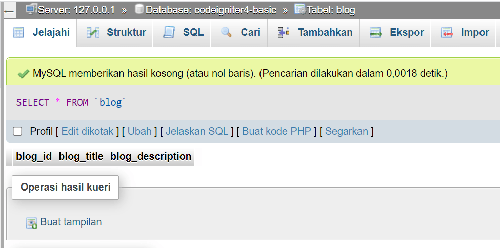 membuat migration di codeigniter 4