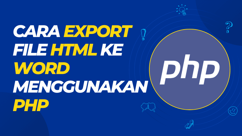 cara export file html ke word menggunakan php