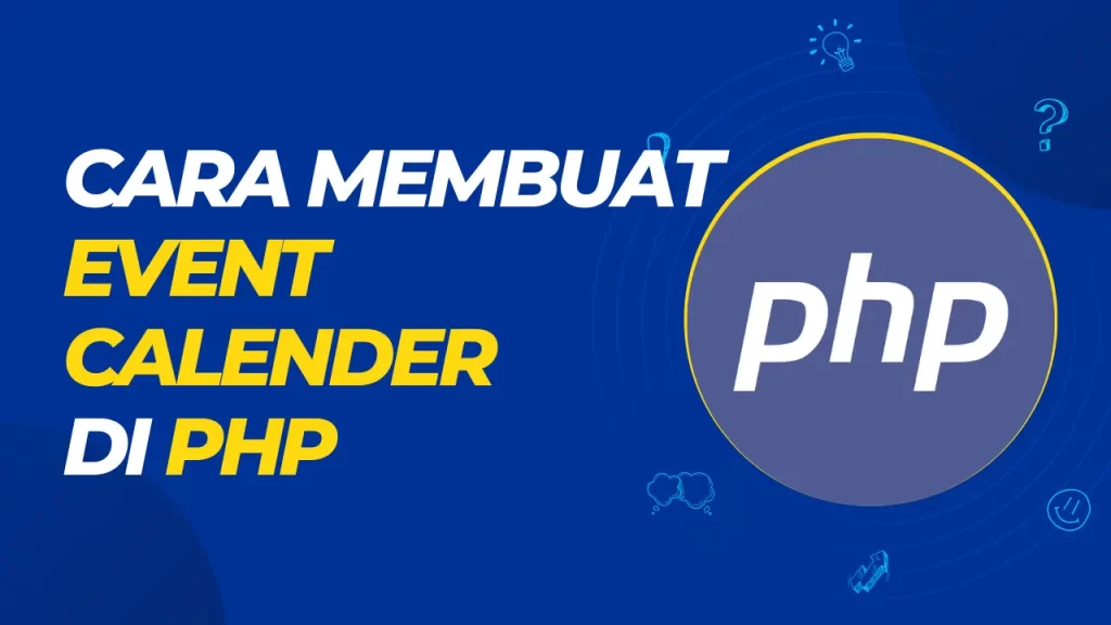 cara membuat event calender di php