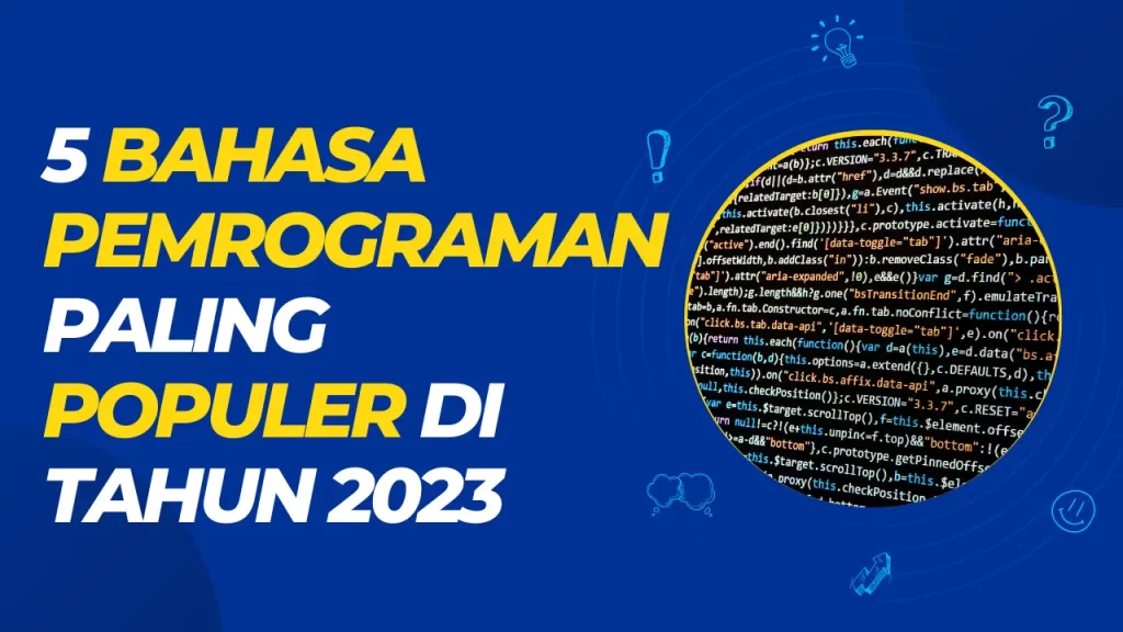 5 bahasa pemrograman paling populer di tahun 2023