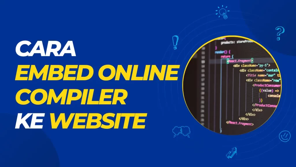 cara embed online compiler ke website