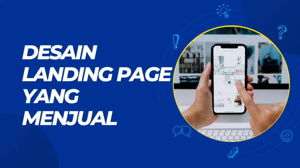 desain landing page yang menjual