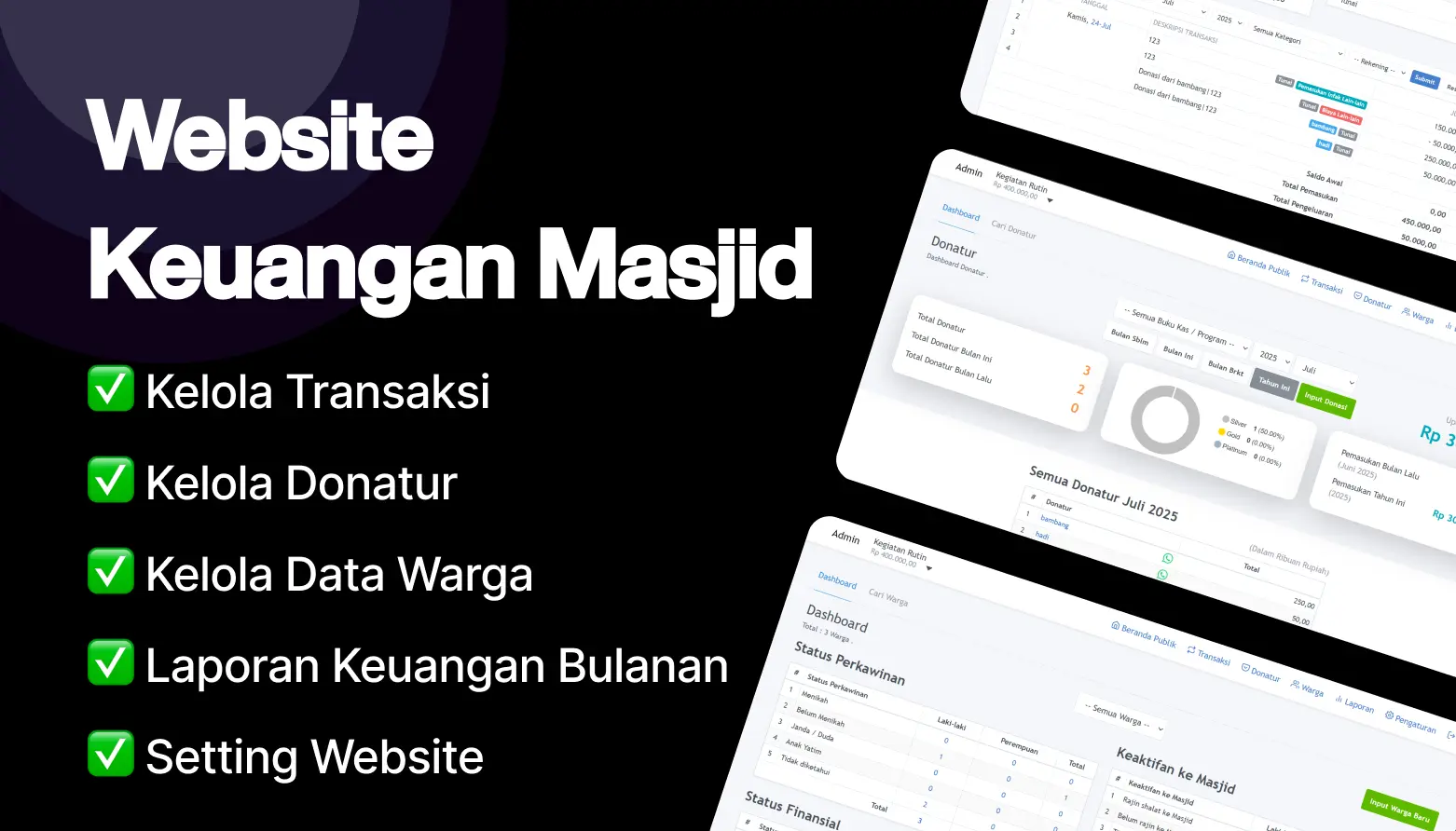 website keuangan masjid