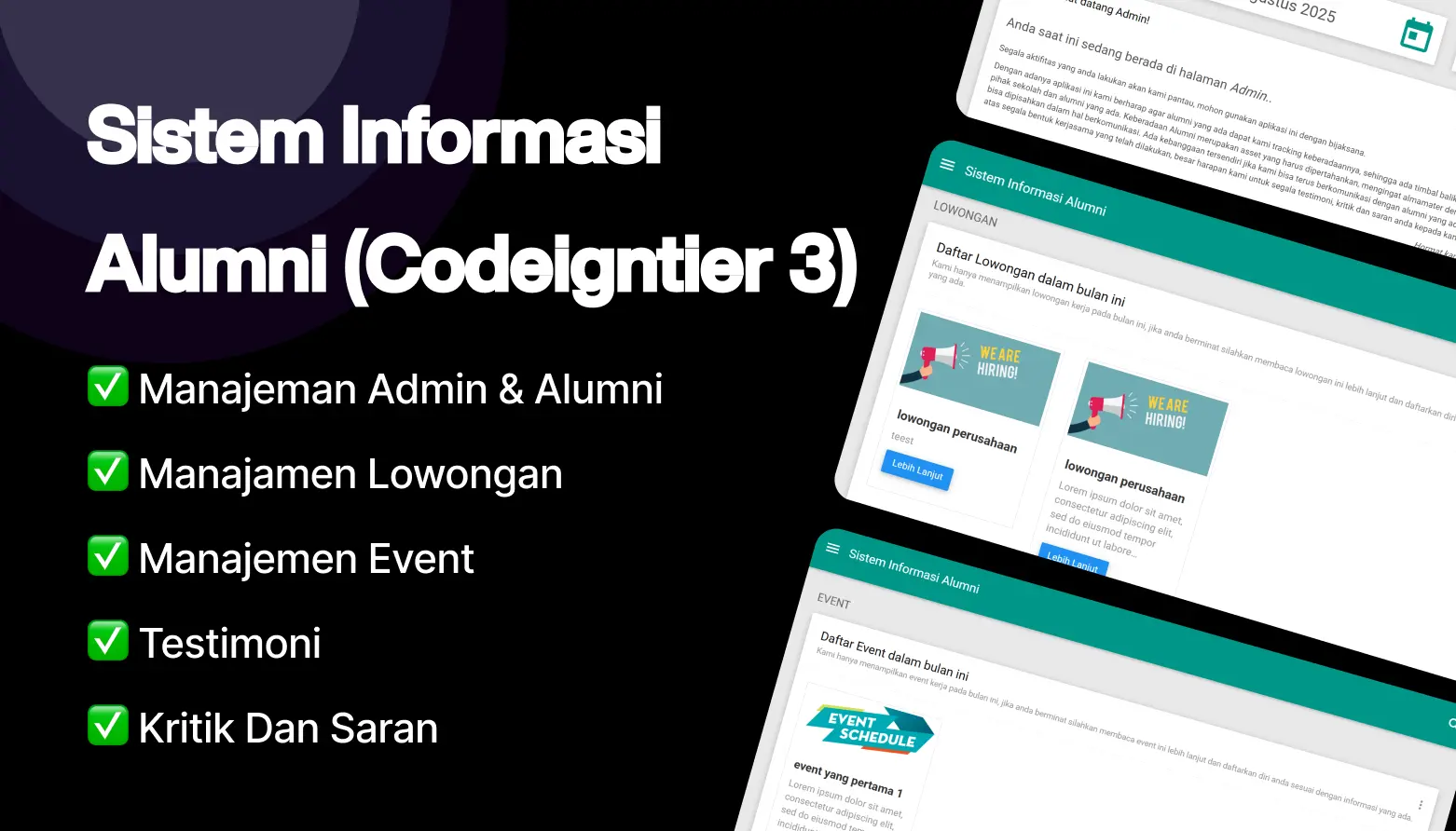 sistem informasi alumni gratis