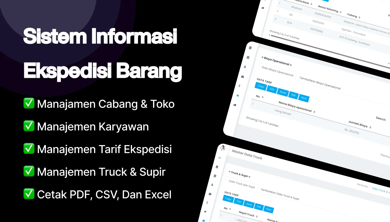 sistem informasi ekspedisi barang gratis
