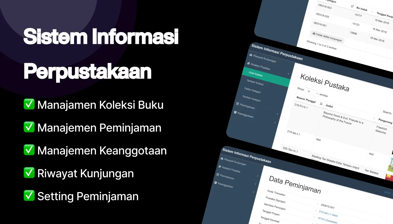 sistem informasi perpustakaan gratis