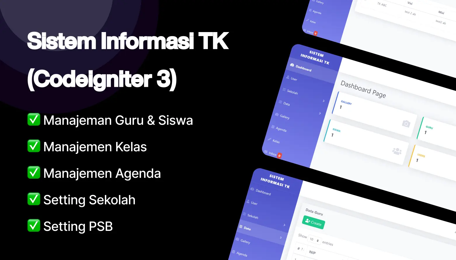 sistem informasi tk gratis