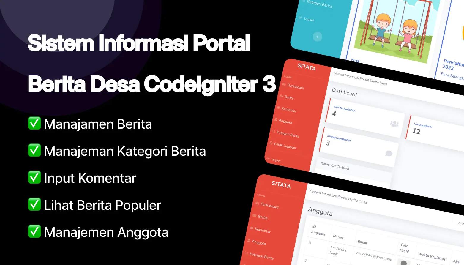 sistem informasi portal berita desa gratis