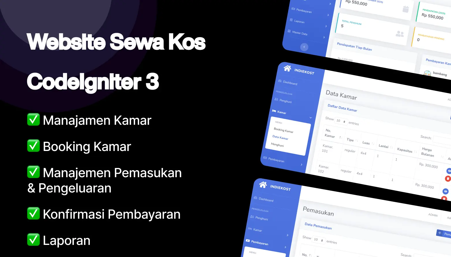 website sewa kos gratis